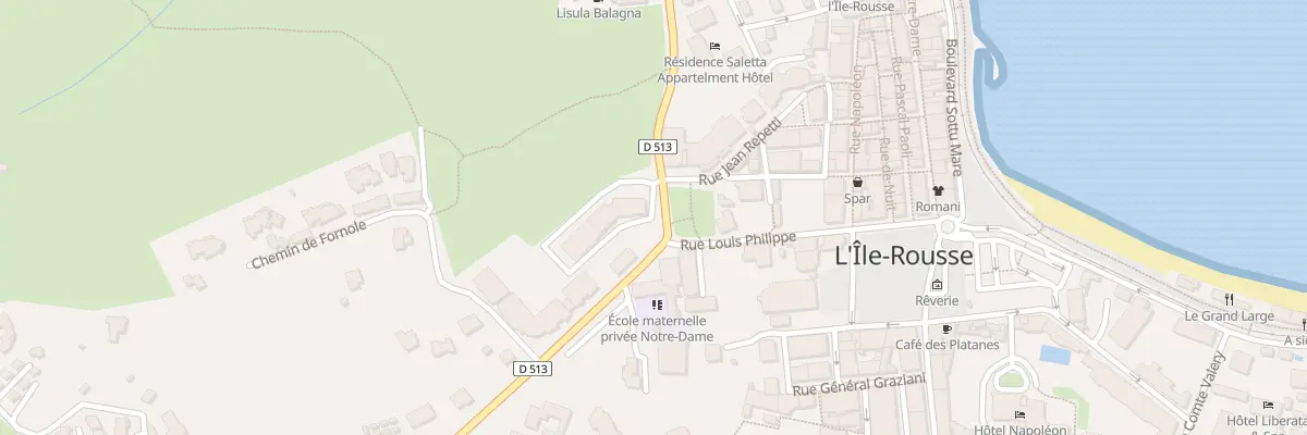 Plan du 8 Bd Jean Lançon à L’Île-Rousse