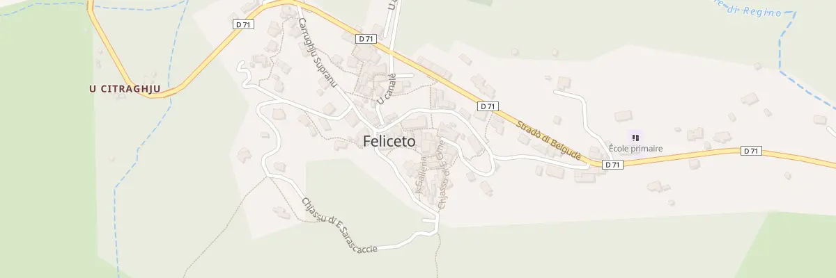 Plan du 5051 Feliceto à Feliceto