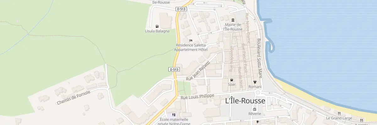 Plan du 7 Bd Jean Lançon à L’Île-Rousse