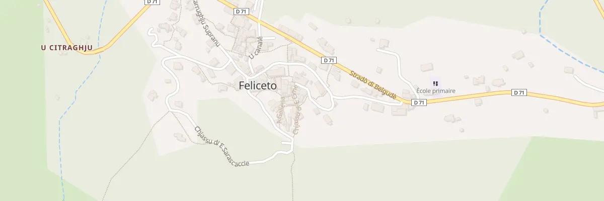 Plan du 2 Qua A Tozza à Feliceto