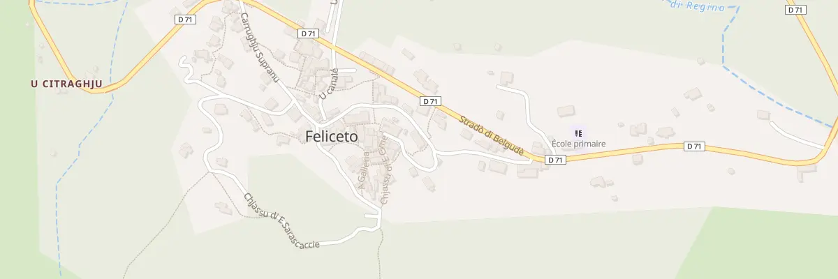 Plan du 2 Qua Carrughju Santu Niculaiu à Feliceto