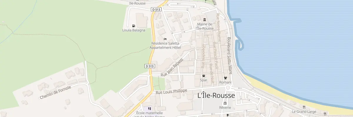 Plan du 6 Pl Santelli à L’Île-Rousse