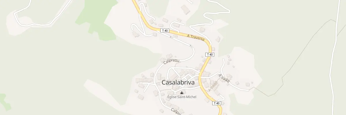 Plan de Fontanaccia à Casalabriva