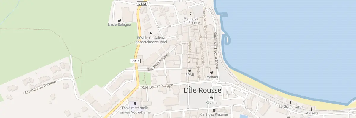 Plan du 5 Rue des Frères Arena à L’Île-Rousse