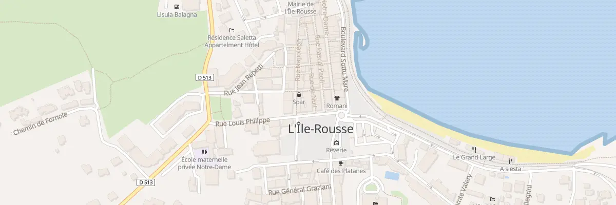 Plan du 1 Rue de Nuit à L’Île-Rousse