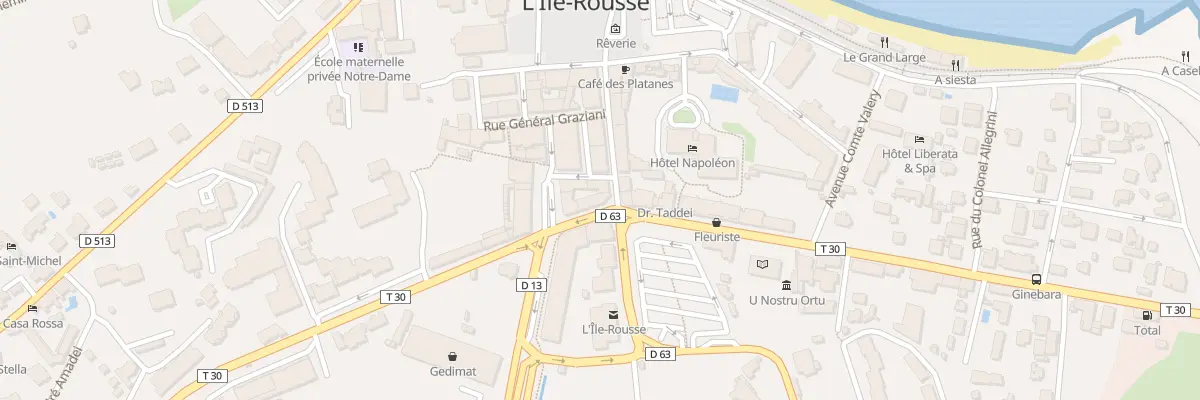 Plan du 2 Bd Fred Scamaroni à L’Île-Rousse