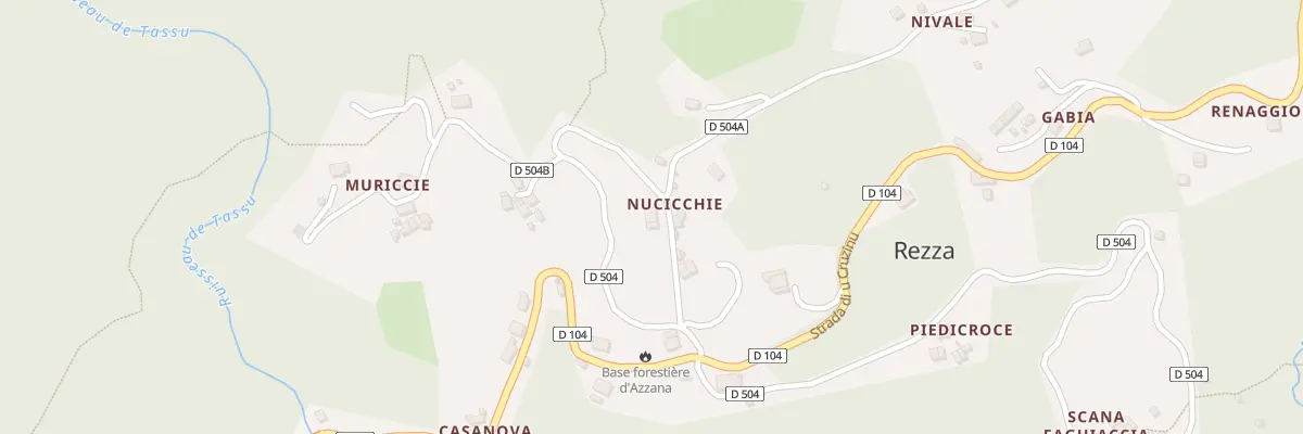 Plan du 5001 Nucicchie à Rezza