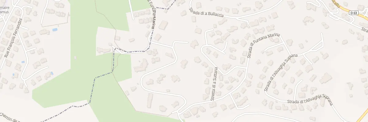 Plan du 287 Rte Strada Di Funtana Marina à Monticello