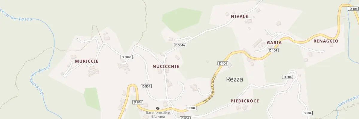 Plan du 5097 Nuccicchie à Rezza