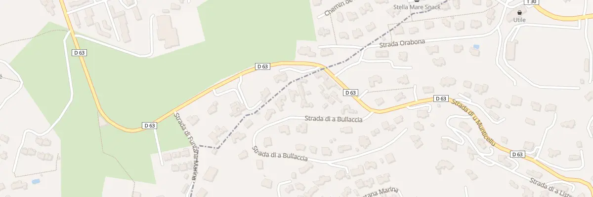 Plan du 134 Rte Strada Di A Bullaccia à Monticello