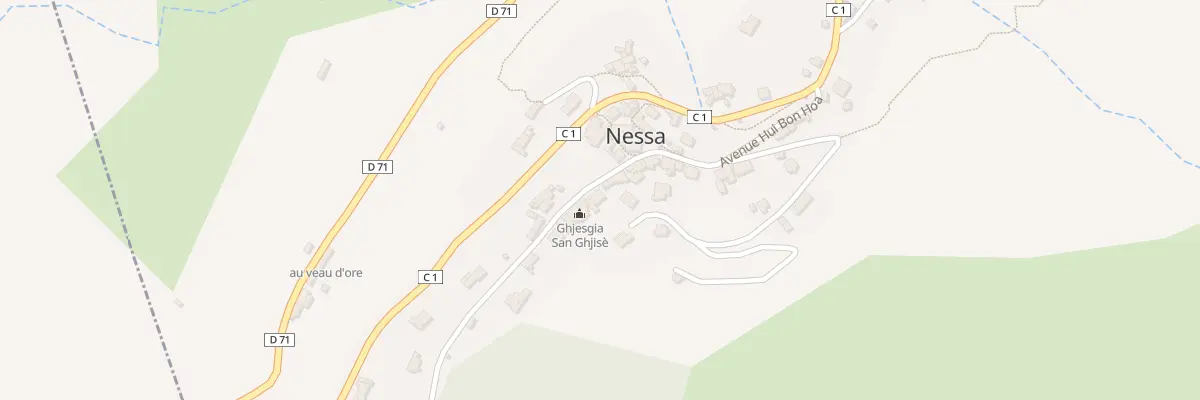 Plan du 2 Qua Culettu à Nessa