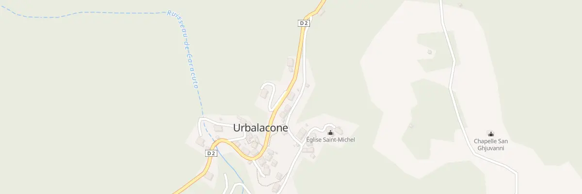 Plan du 5002 Acquatella à Urbalacone