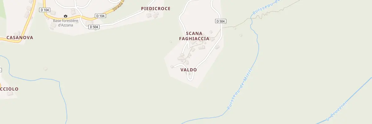 Plan du 5030 Scana Faghiaccia à Rezza