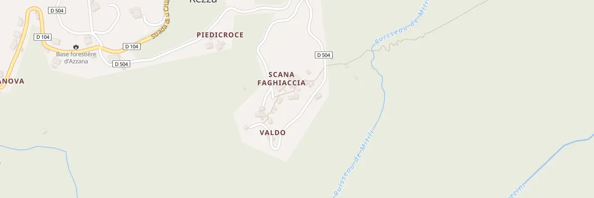 Plan du 5025 Scana Faghiaccia à Rezza