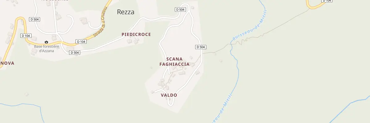Plan du 5019 Scana Faghiaccia à Rezza