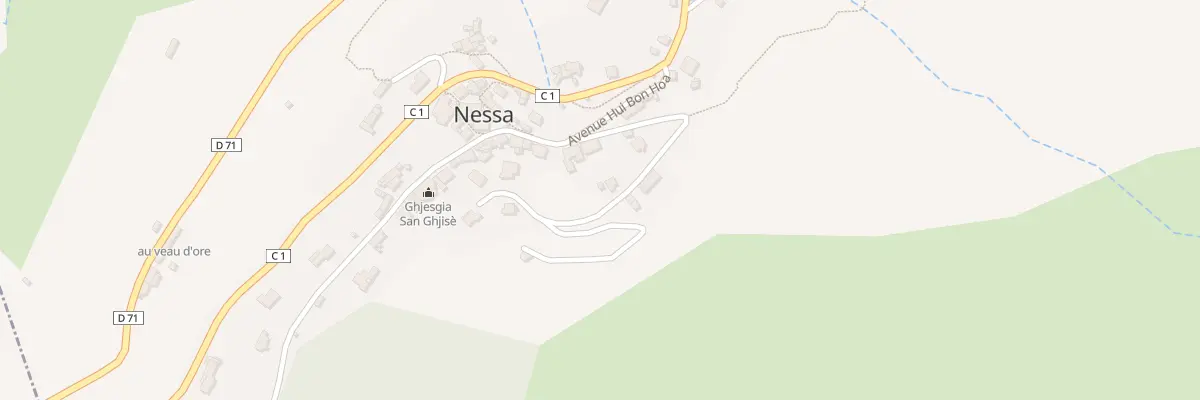 Plan du 1 Qua Campu A A Vella à Nessa