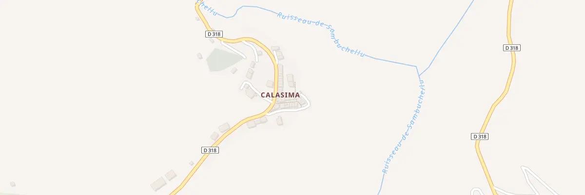 Plan du 5150 Calasima à Albertacce