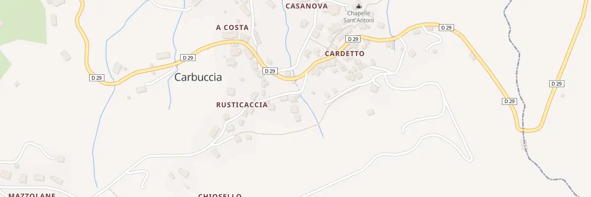Plan du 5070 Matrale à Carbuccia