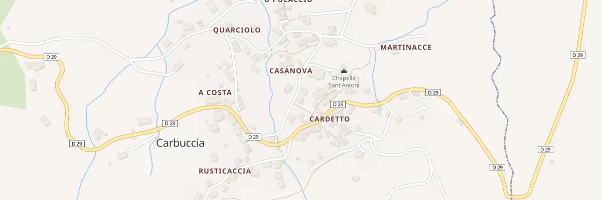 Plan du 5007 Cardetto à Carbuccia