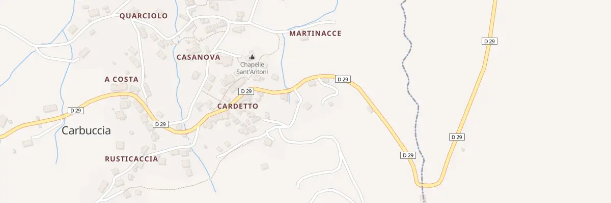 Plan du 5020 Pietra Al Corso à Carbuccia
