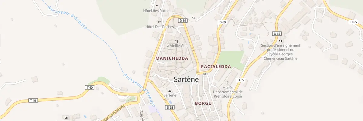Plan du 34 Rue du Purgatoire à Sartène
