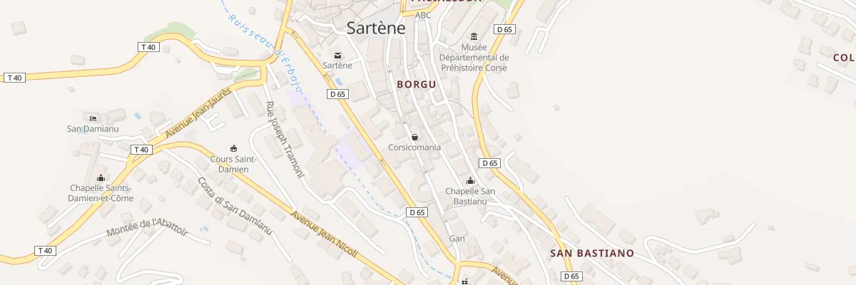 Plan du 106 Rue Capitaine Benedetti à Sartène
