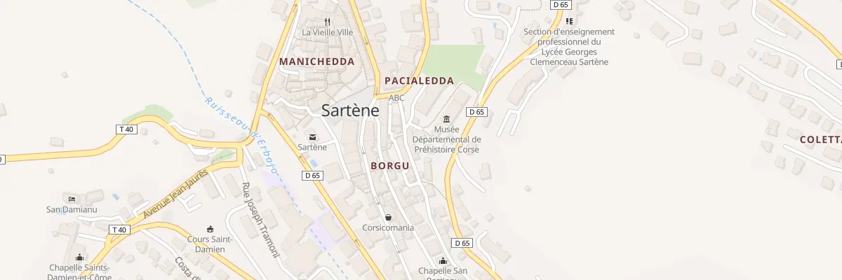 Plan du 156 Borgo Soprano à Sartène