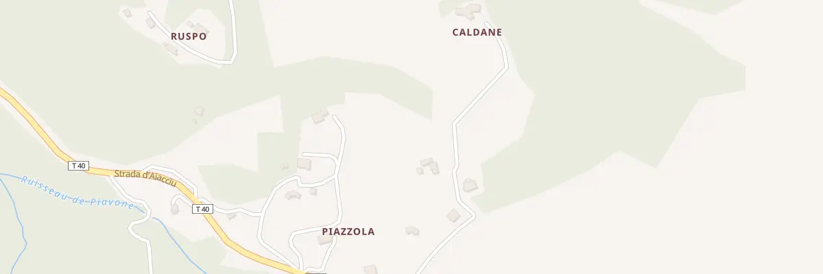 Plan du 9001 Piazzola à Petreto-Bicchisano