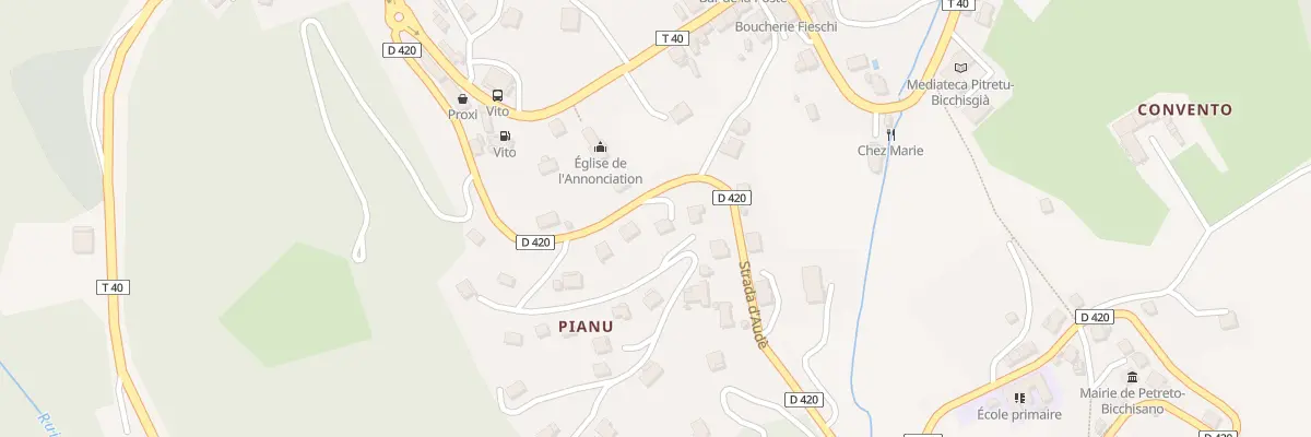 Plan du 5253D Piano à Petreto-Bicchisano