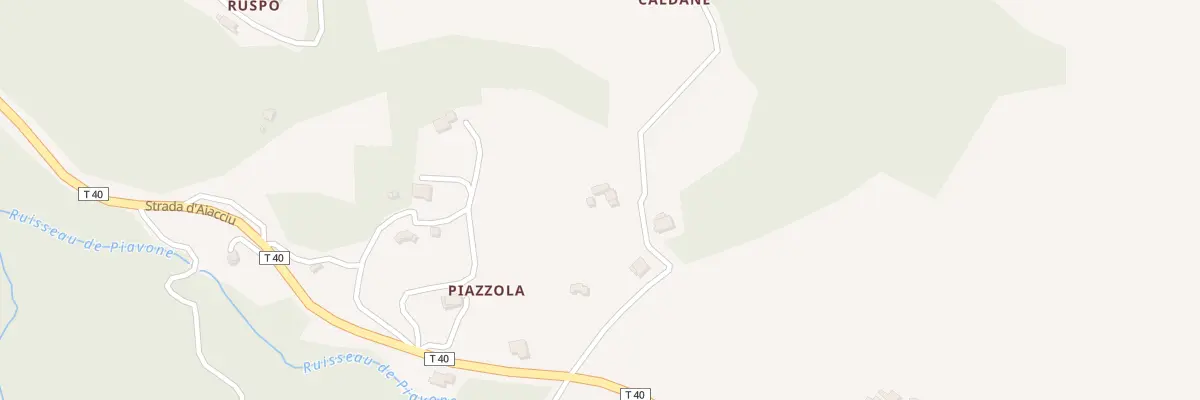 Plan du 5326 Piazzola à Petreto-Bicchisano