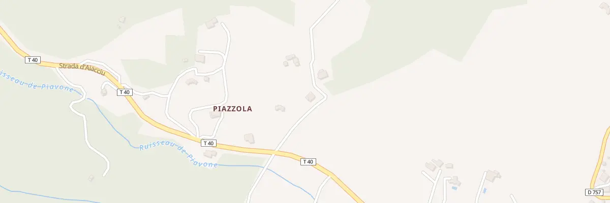 Plan du 5333 Piazzola à Petreto-Bicchisano