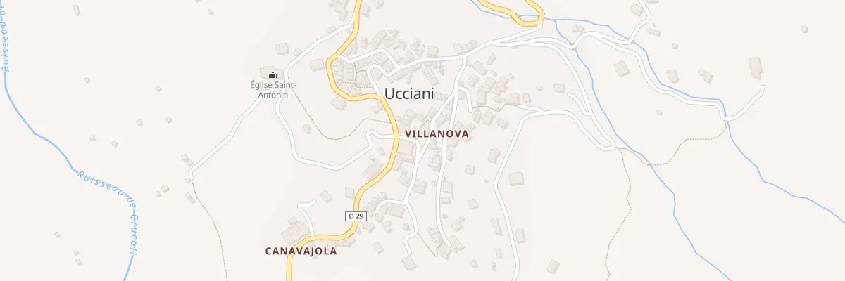 Plan du 5195 Villanova à Ucciani