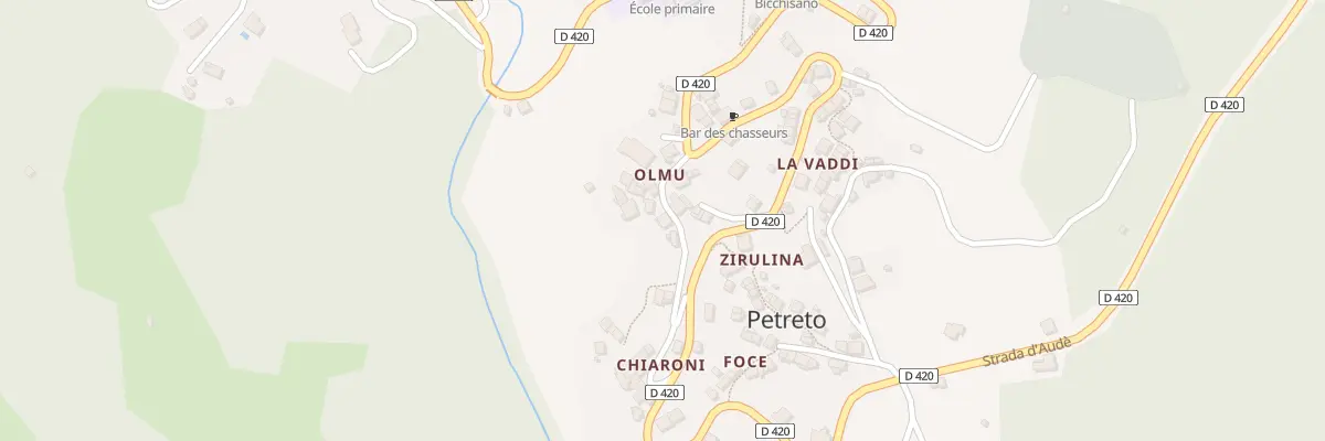 Plan du 5200 Olmo à Petreto-Bicchisano