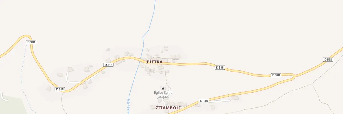 Plan du 5104 Pietra à Albertacce