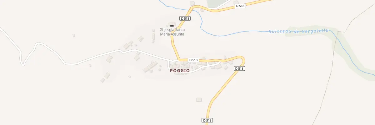 Plan du 5168 Poggio à Lozzi