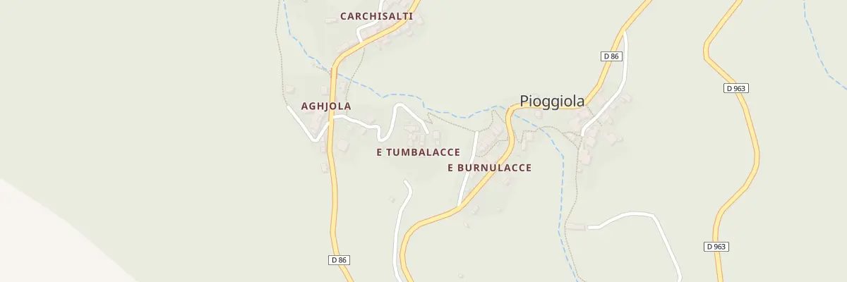 Plan du 5053 Tombolacce à Pioggiola
