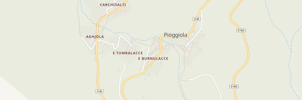 Plan du 5045 Bornolacce à Pioggiola