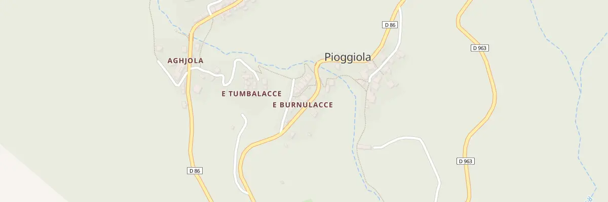 Plan du 190 Bornolacce à Pioggiola