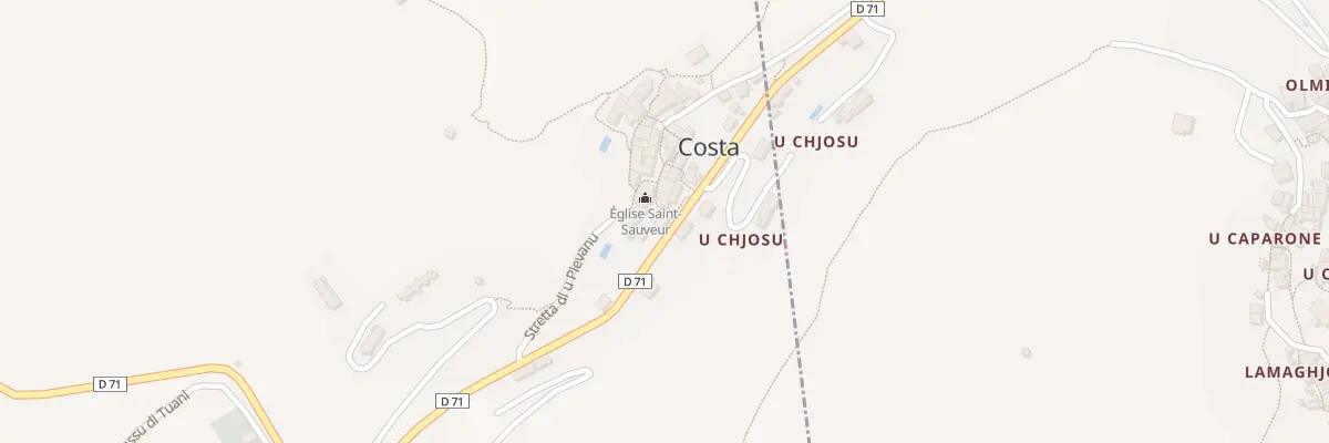 Plan du 102 Qua A Cima à Costa
