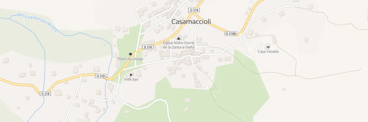 Plan de Alate à Casamaccioli