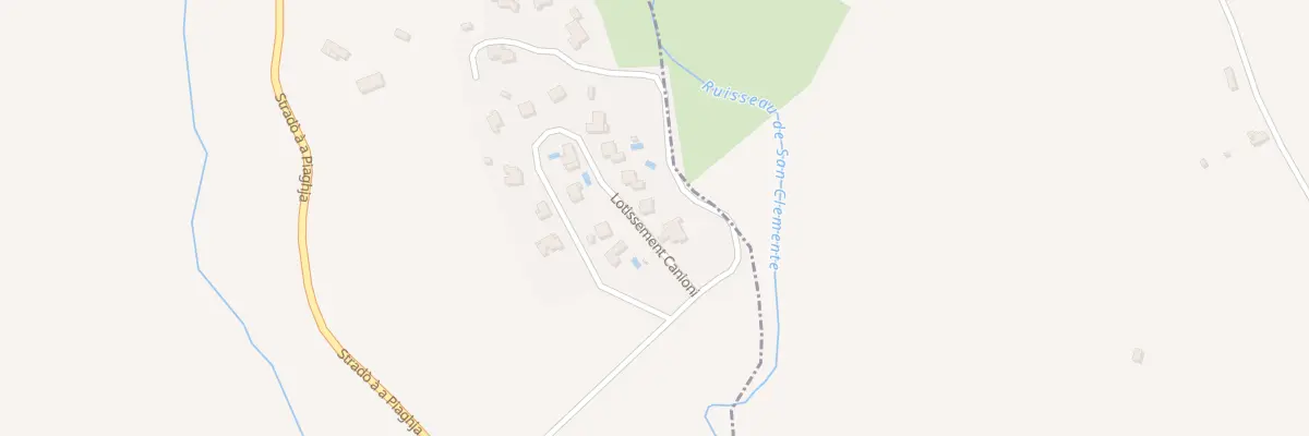 Plan de Pardine à Occhiatana