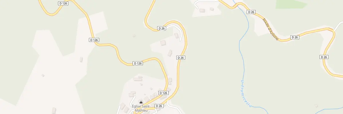 Plan de Valdarello à Azilone-Ampaza