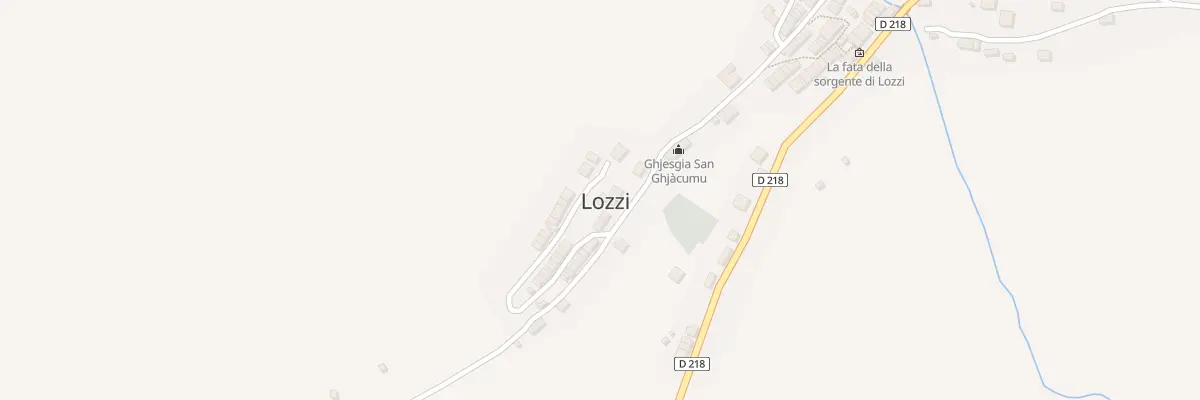 Plan du 5033 Lozzi à Lozzi