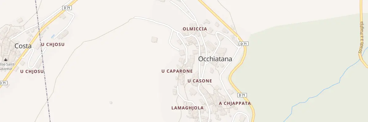 Plan du 3 Qua U Casale Aschese à Occhiatana