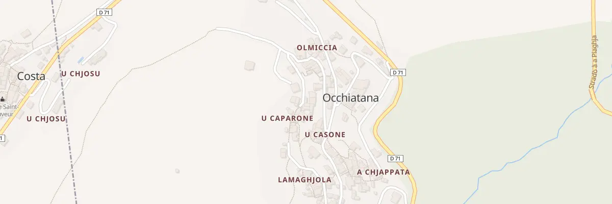 Plan du 310 Qua U Caparone à Occhiatana