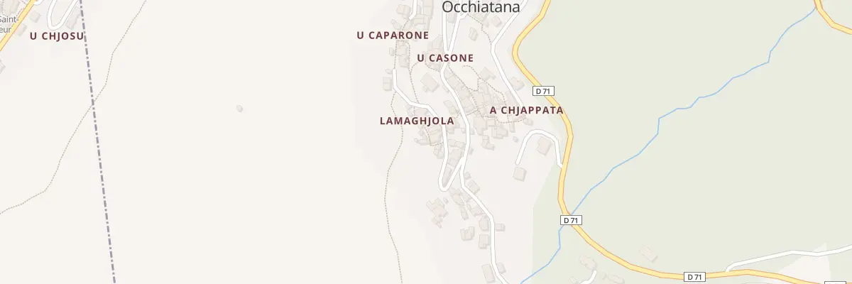 Plan du 19 Qua Lamaghjola à Occhiatana