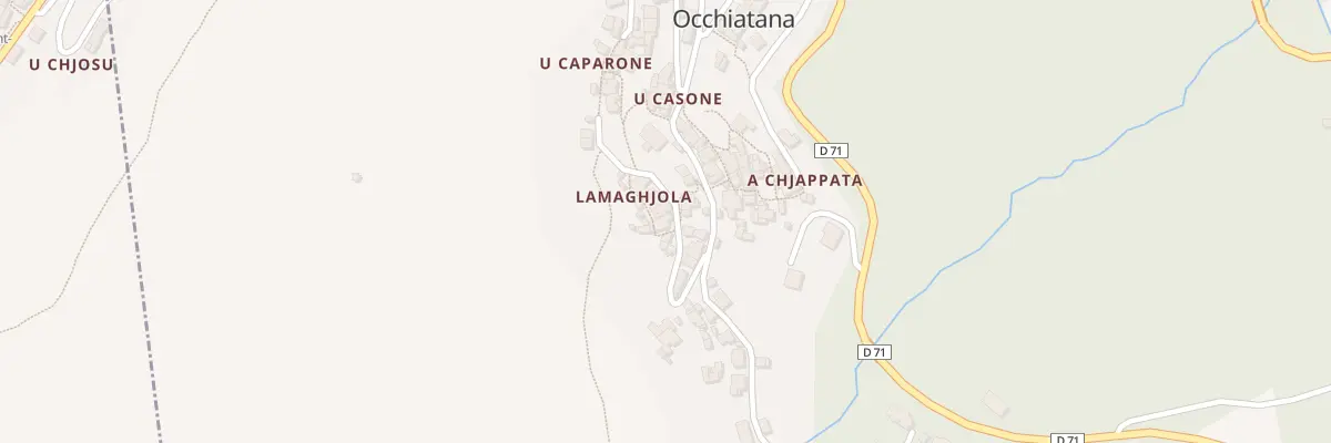 Plan du 20 Qua Lamaghjola à Occhiatana