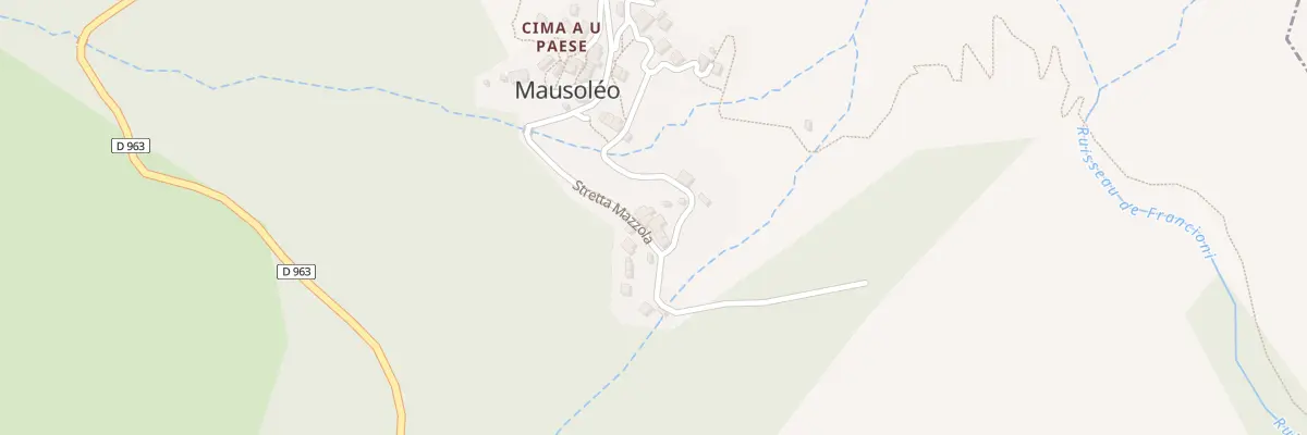 Plan du 3 Rue Stretta Mazzola à Mausoléo