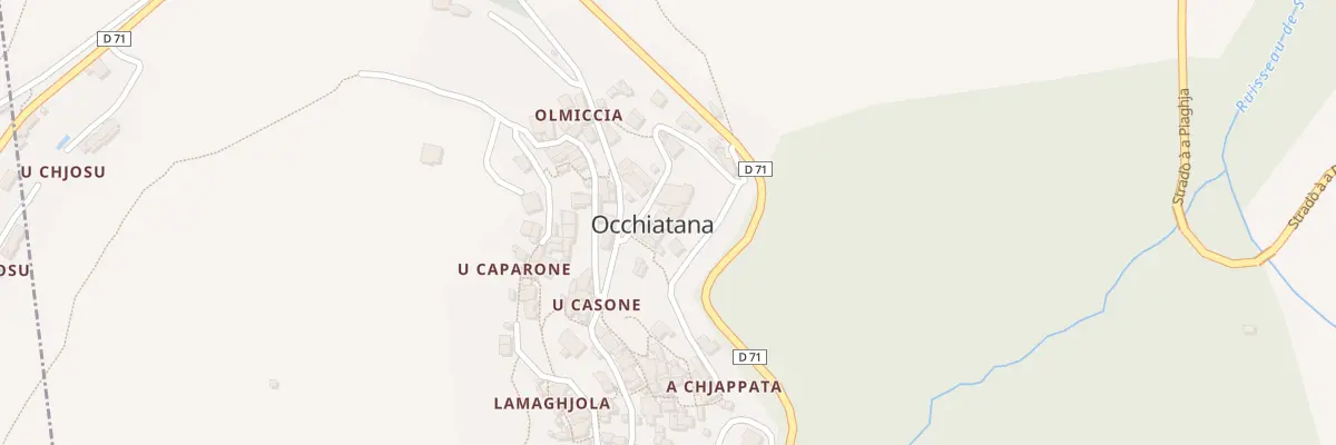 Plan du 5 Qua U Casale A A Ghjesa à Occhiatana