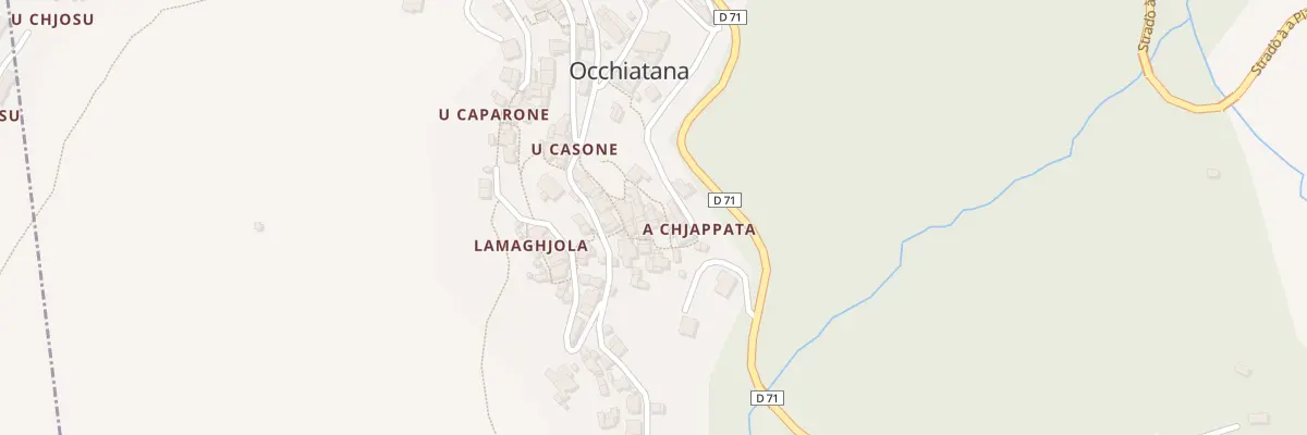 Plan du 23 Qua U Casale Inghjo à Occhiatana